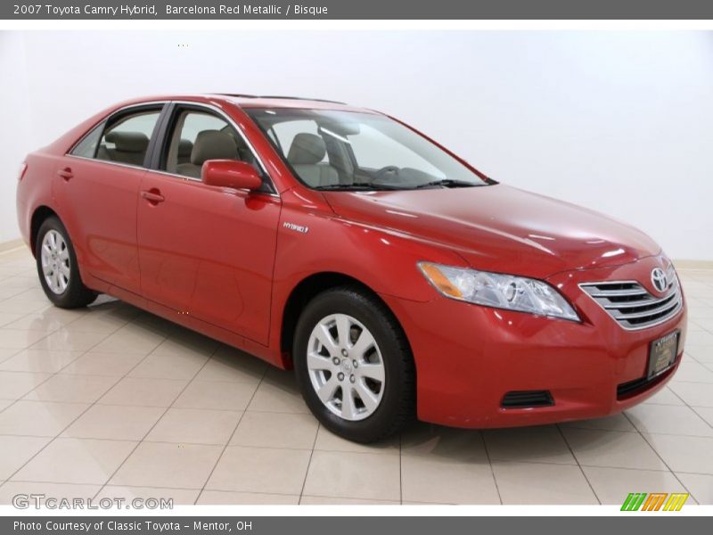 Barcelona Red Metallic / Bisque 2007 Toyota Camry Hybrid