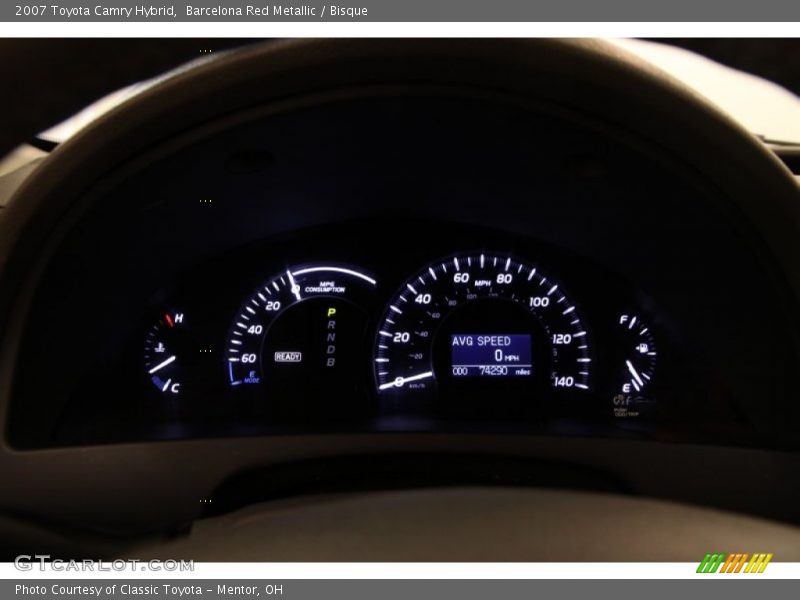 Barcelona Red Metallic / Bisque 2007 Toyota Camry Hybrid