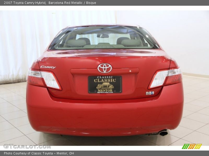 Barcelona Red Metallic / Bisque 2007 Toyota Camry Hybrid