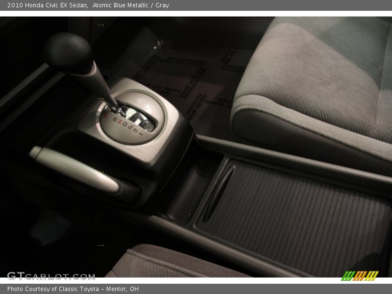 Atomic Blue Metallic / Gray 2010 Honda Civic EX Sedan