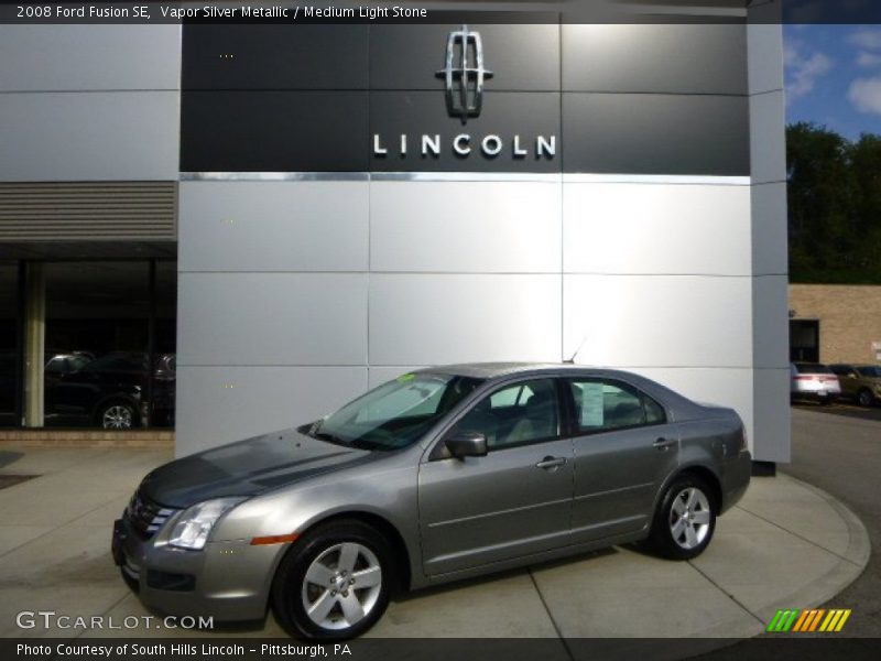 Vapor Silver Metallic / Medium Light Stone 2008 Ford Fusion SE