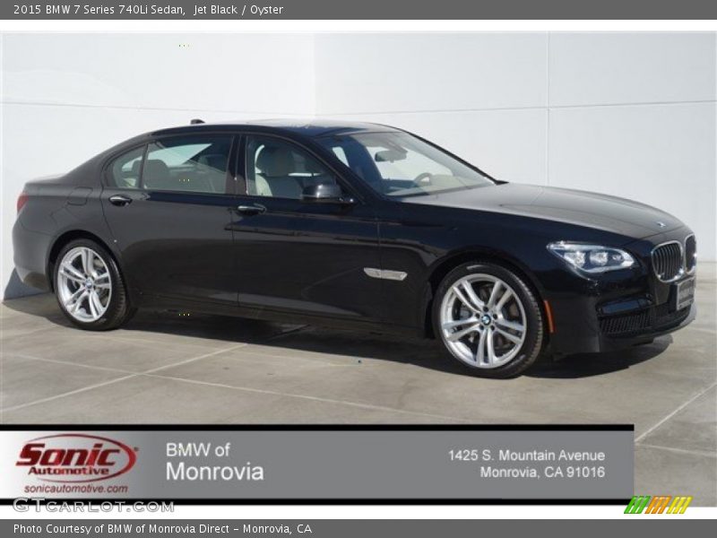 Jet Black / Oyster 2015 BMW 7 Series 740Li Sedan
