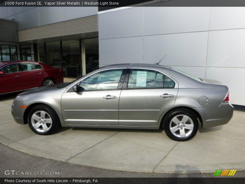 Vapor Silver Metallic / Medium Light Stone 2008 Ford Fusion SE