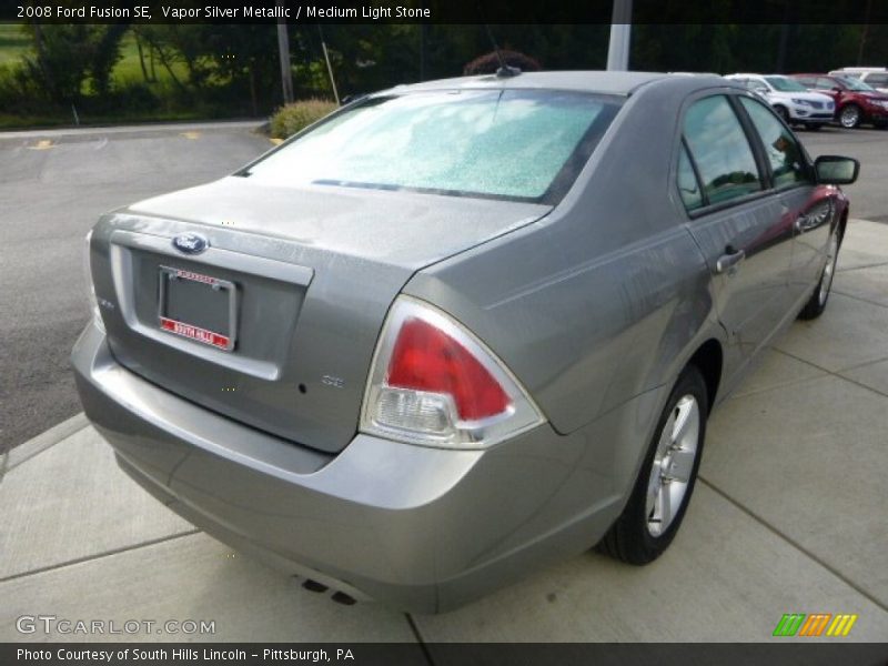 Vapor Silver Metallic / Medium Light Stone 2008 Ford Fusion SE