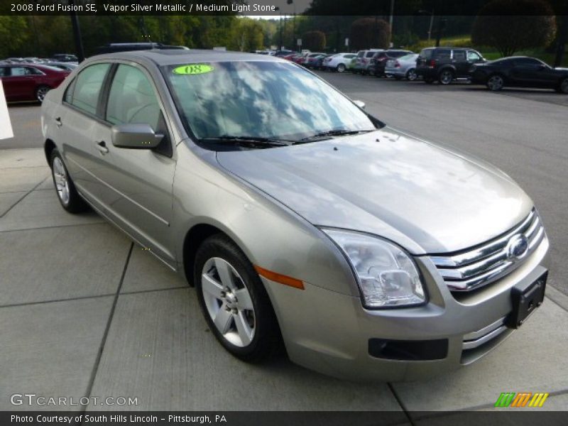 Vapor Silver Metallic / Medium Light Stone 2008 Ford Fusion SE