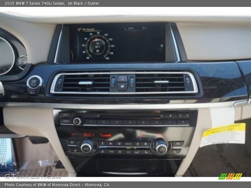 Jet Black / Oyster 2015 BMW 7 Series 740Li Sedan