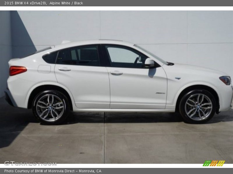 Alpine White / Black 2015 BMW X4 xDrive28i