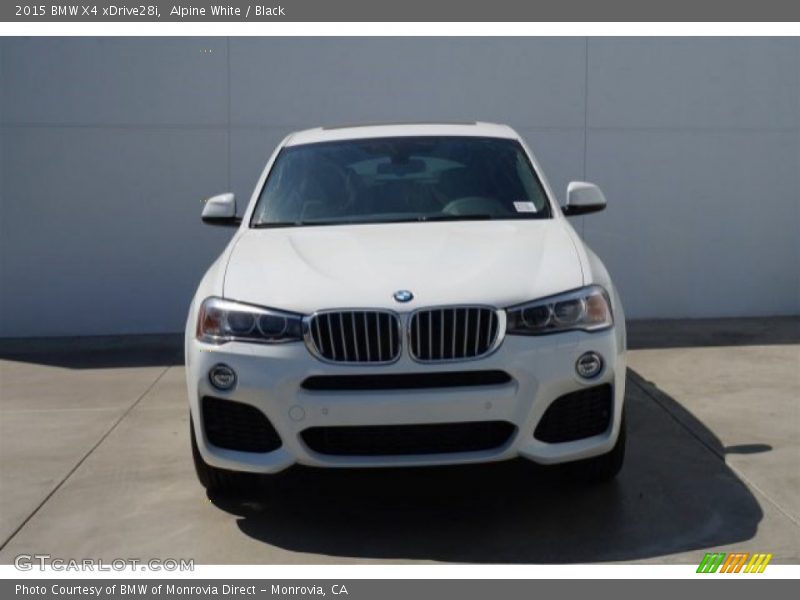 Alpine White / Black 2015 BMW X4 xDrive28i