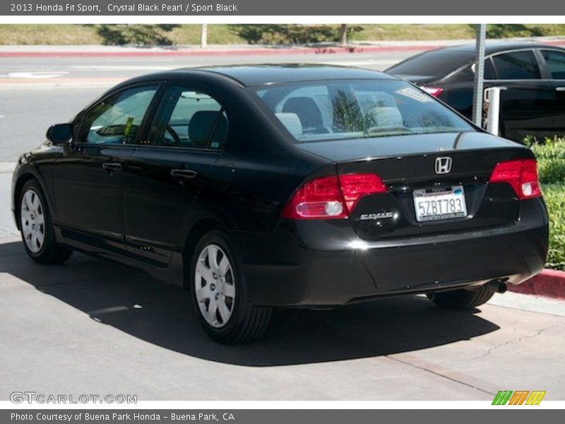 Crystal Black Pearl / Sport Black 2013 Honda Fit Sport