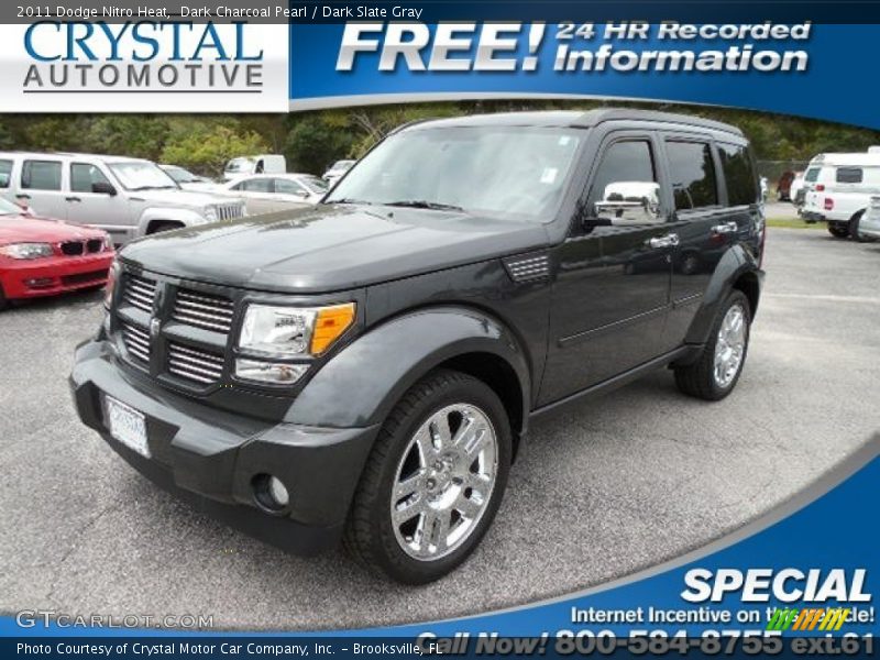 Dark Charcoal Pearl / Dark Slate Gray 2011 Dodge Nitro Heat