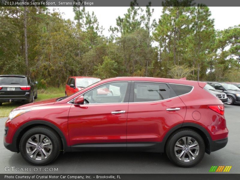 Serrano Red / Beige 2013 Hyundai Santa Fe Sport