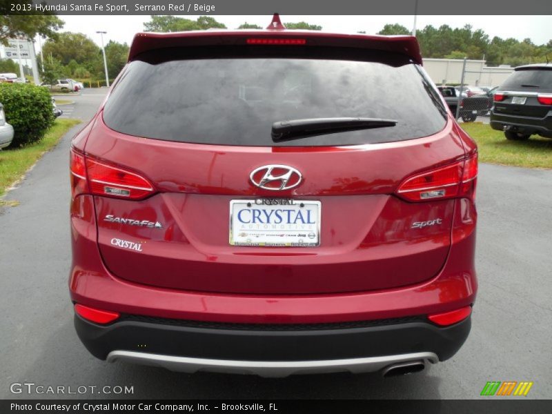 Serrano Red / Beige 2013 Hyundai Santa Fe Sport