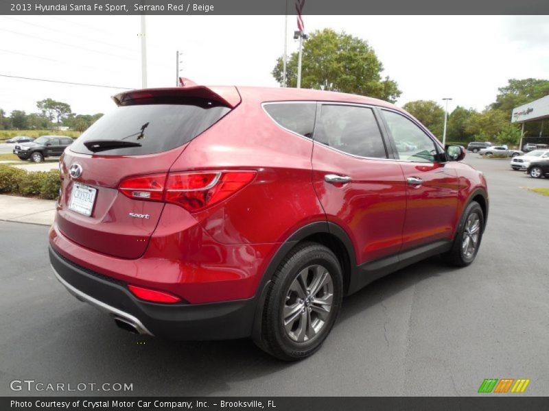 Serrano Red / Beige 2013 Hyundai Santa Fe Sport