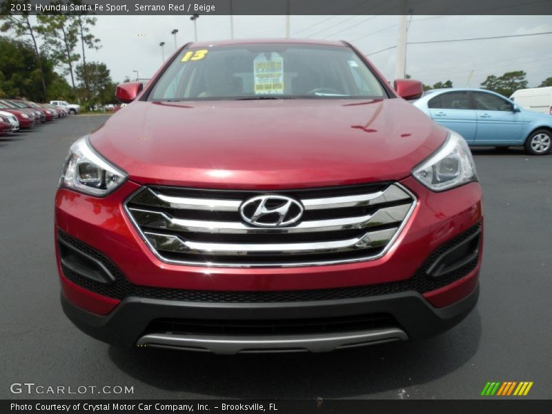 Serrano Red / Beige 2013 Hyundai Santa Fe Sport