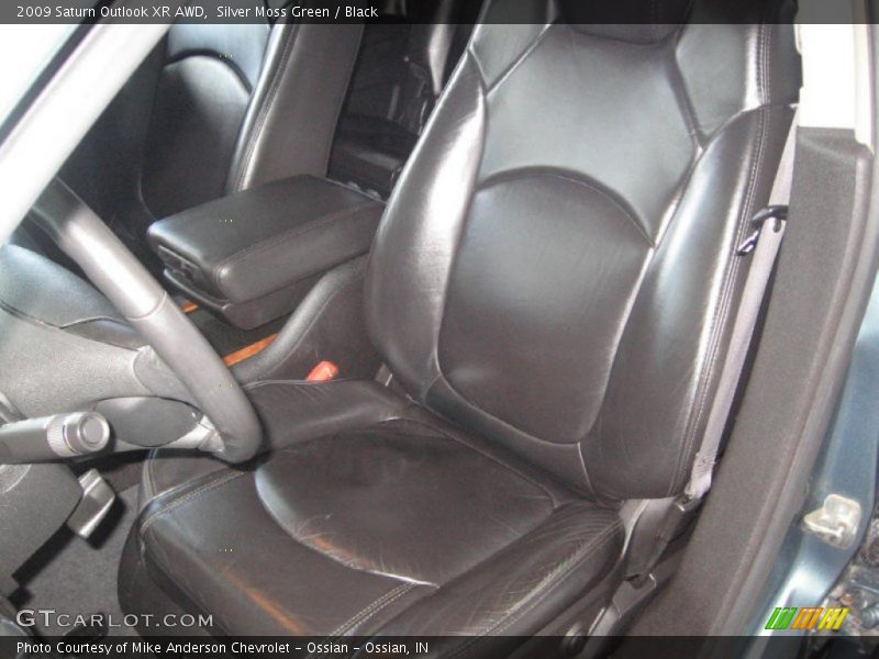 Silver Moss Green / Black 2009 Saturn Outlook XR AWD