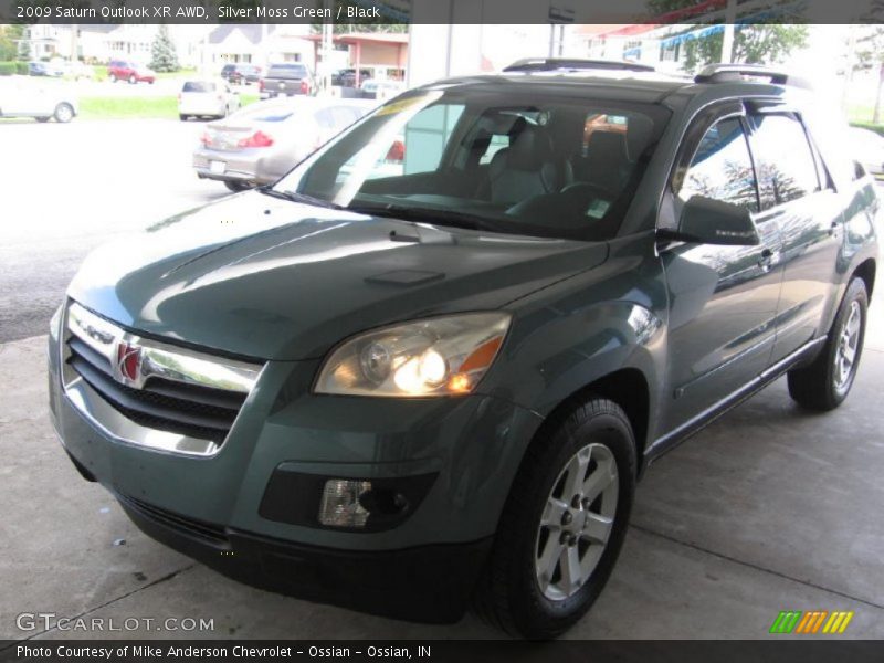 Silver Moss Green / Black 2009 Saturn Outlook XR AWD