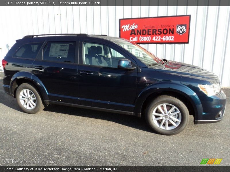 Fathom Blue Pearl / Black 2015 Dodge Journey SXT Plus