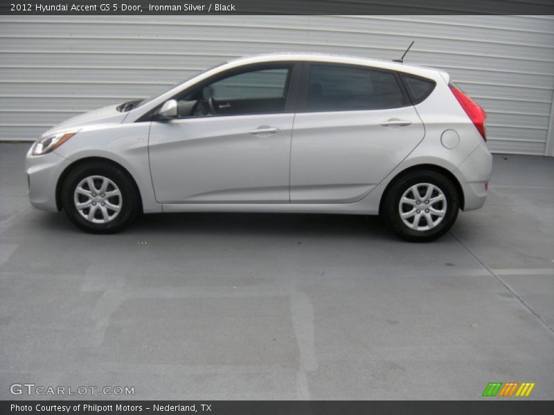 Ironman Silver / Black 2012 Hyundai Accent GS 5 Door