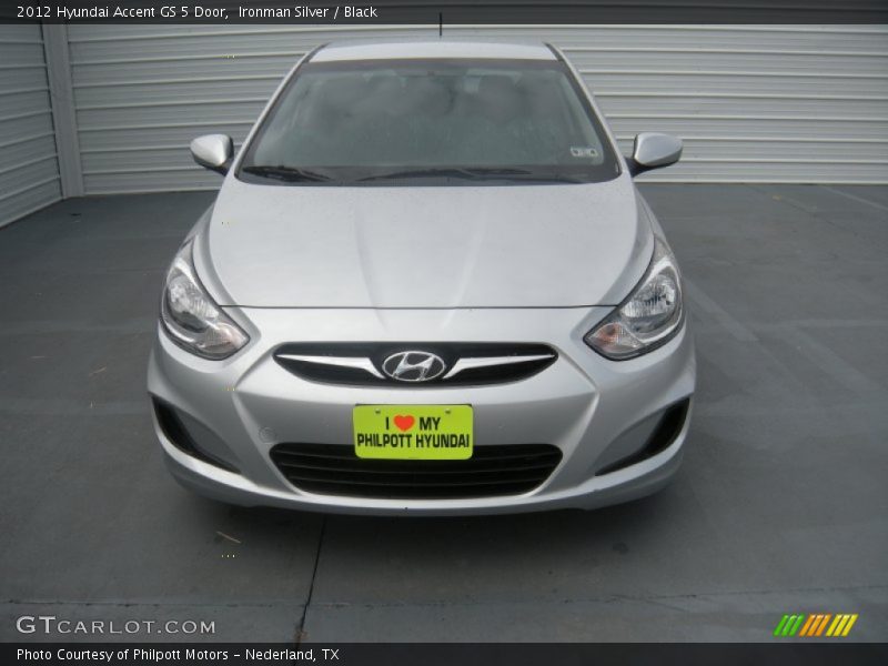Ironman Silver / Black 2012 Hyundai Accent GS 5 Door