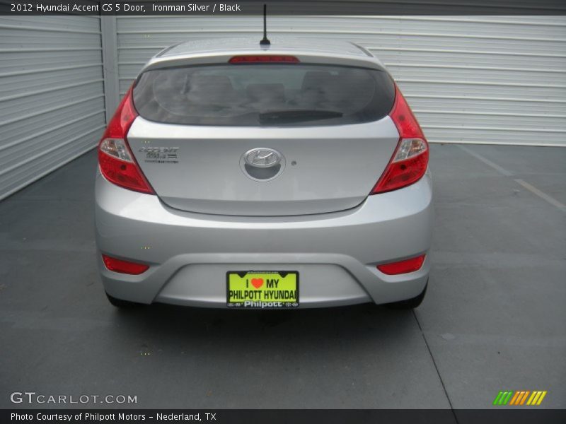 Ironman Silver / Black 2012 Hyundai Accent GS 5 Door