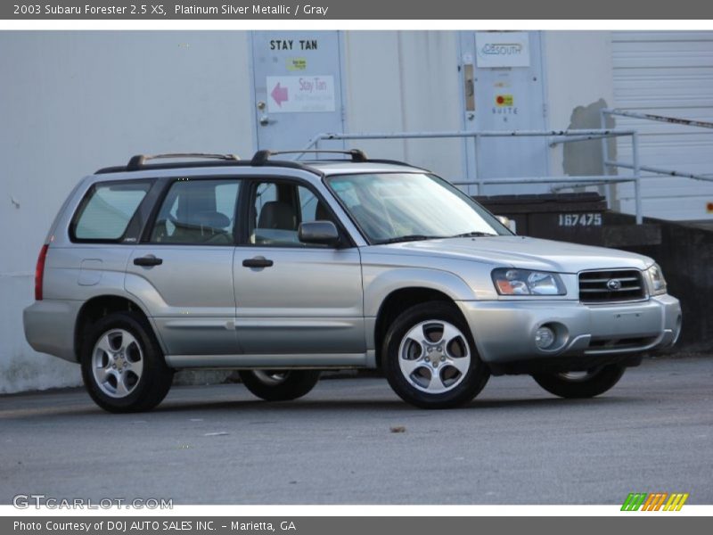 Platinum Silver Metallic / Gray 2003 Subaru Forester 2.5 XS