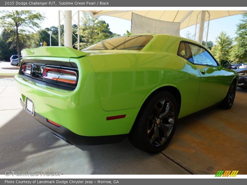 Sublime Green Pearl / Black 2015 Dodge Challenger R/T