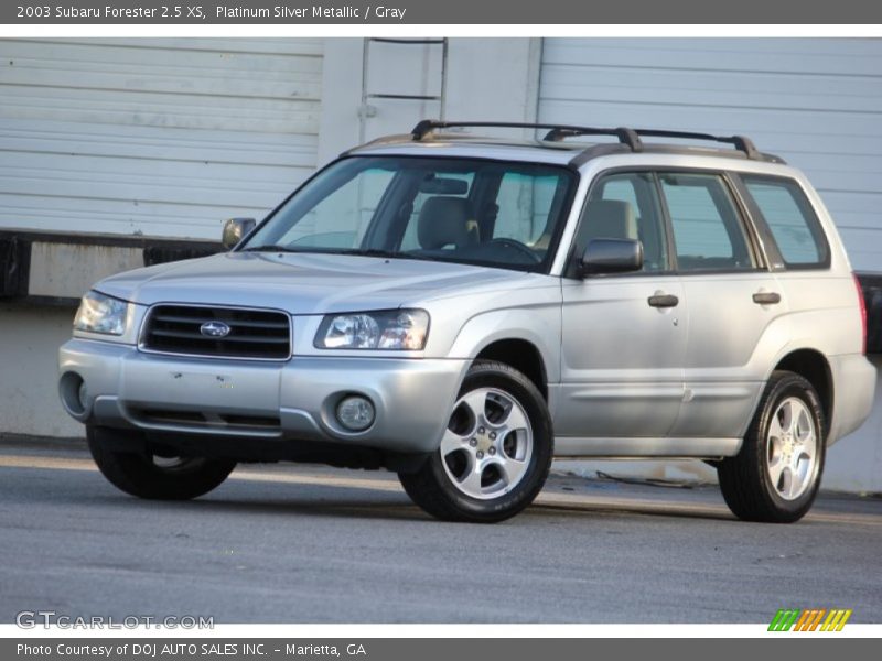 Platinum Silver Metallic / Gray 2003 Subaru Forester 2.5 XS