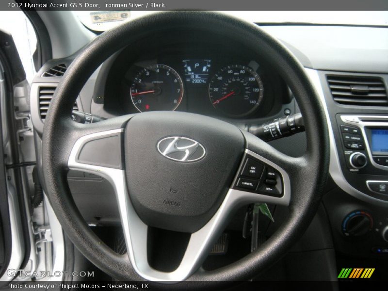 Ironman Silver / Black 2012 Hyundai Accent GS 5 Door