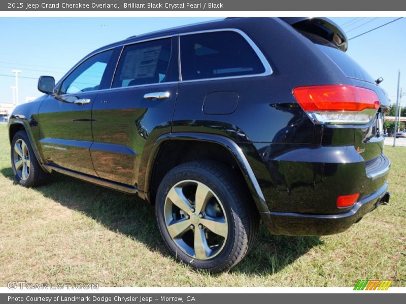 Brilliant Black Crystal Pearl / Black 2015 Jeep Grand Cherokee Overland