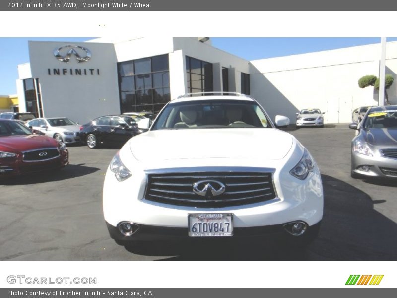 Moonlight White / Wheat 2012 Infiniti FX 35 AWD