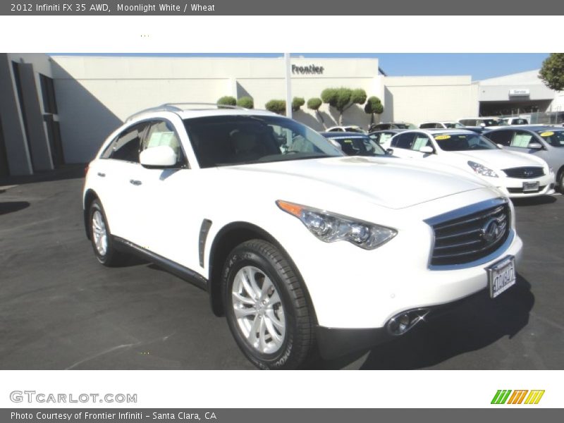 Moonlight White / Wheat 2012 Infiniti FX 35 AWD