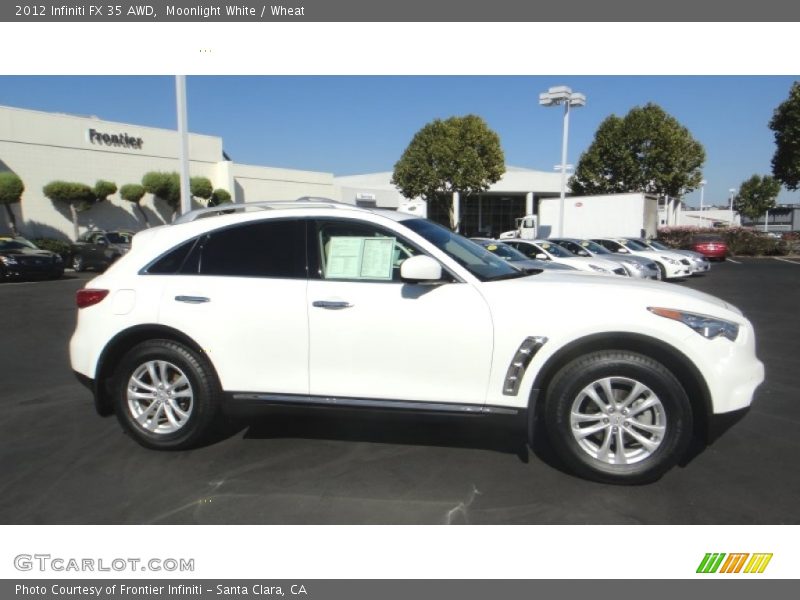 Moonlight White / Wheat 2012 Infiniti FX 35 AWD