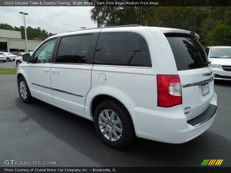 Bright White / Dark Frost Beige/Medium Frost Beige 2014 Chrysler Town & Country Touring