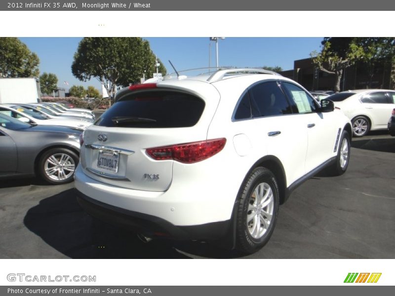 Moonlight White / Wheat 2012 Infiniti FX 35 AWD
