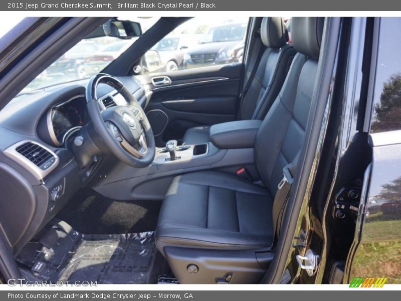 Brilliant Black Crystal Pearl / Black 2015 Jeep Grand Cherokee Summit