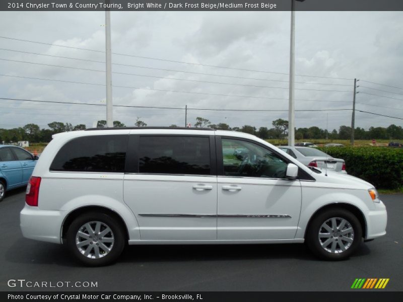 Bright White / Dark Frost Beige/Medium Frost Beige 2014 Chrysler Town & Country Touring