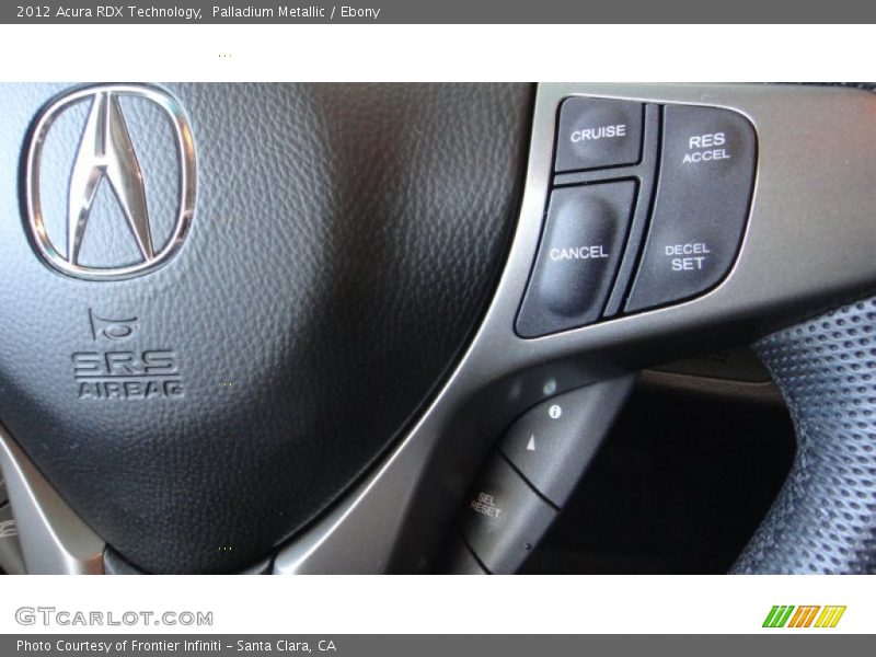 Palladium Metallic / Ebony 2012 Acura RDX Technology