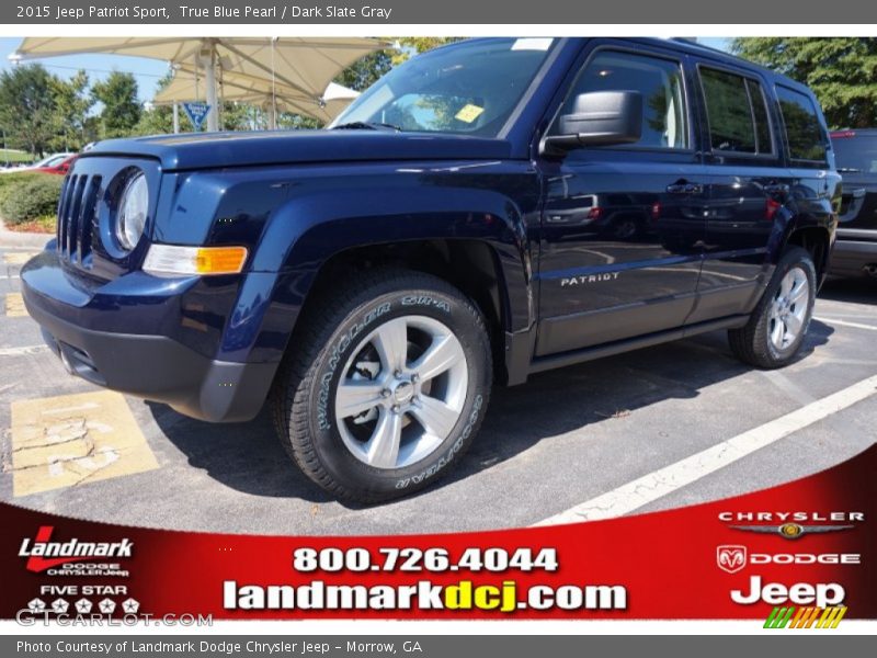 True Blue Pearl / Dark Slate Gray 2015 Jeep Patriot Sport
