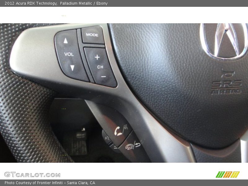 Palladium Metallic / Ebony 2012 Acura RDX Technology