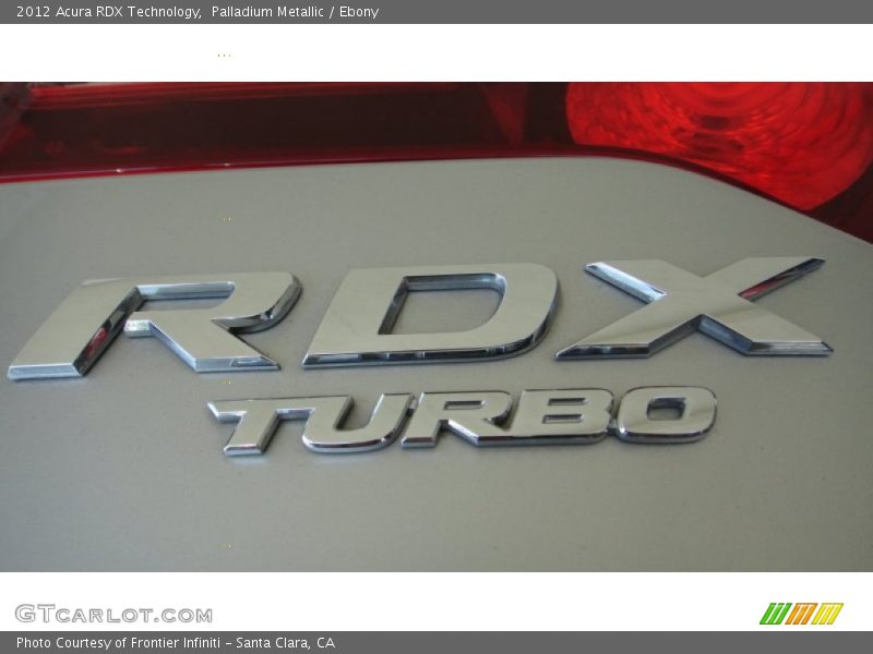 Palladium Metallic / Ebony 2012 Acura RDX Technology