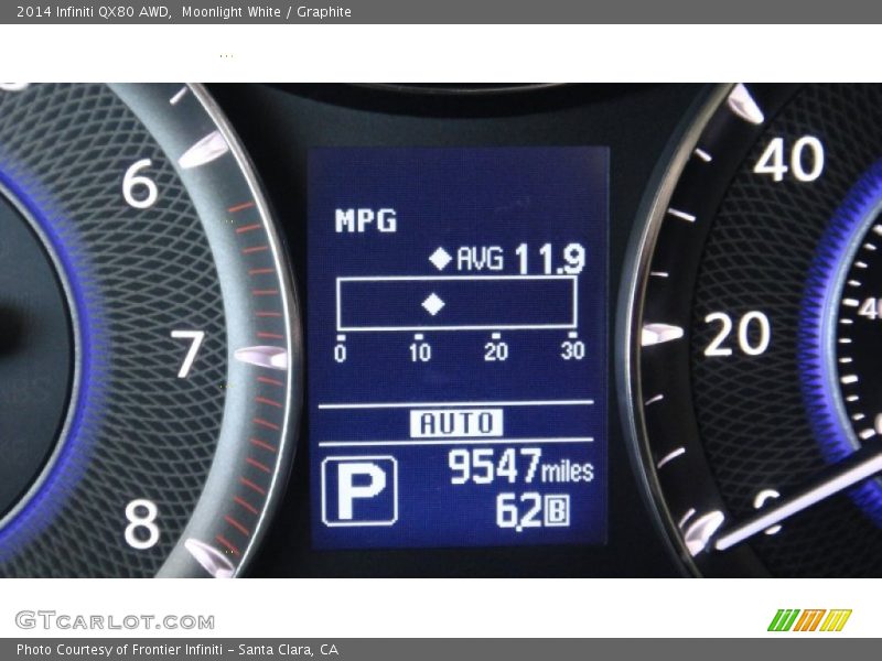 Moonlight White / Graphite 2014 Infiniti QX80 AWD