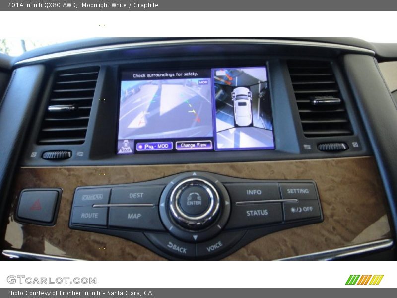 Moonlight White / Graphite 2014 Infiniti QX80 AWD