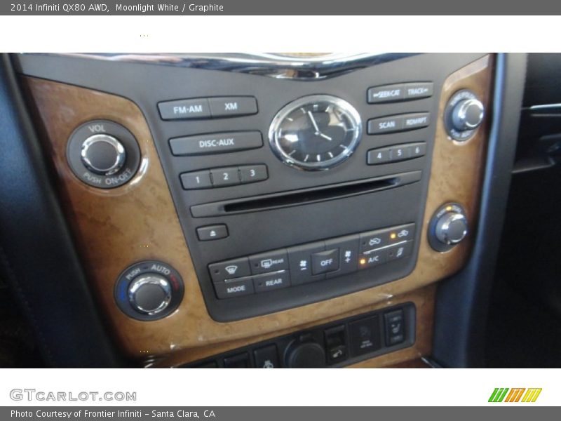 Moonlight White / Graphite 2014 Infiniti QX80 AWD