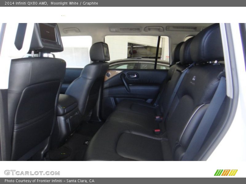 Moonlight White / Graphite 2014 Infiniti QX80 AWD