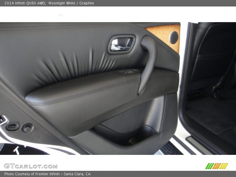 Moonlight White / Graphite 2014 Infiniti QX80 AWD