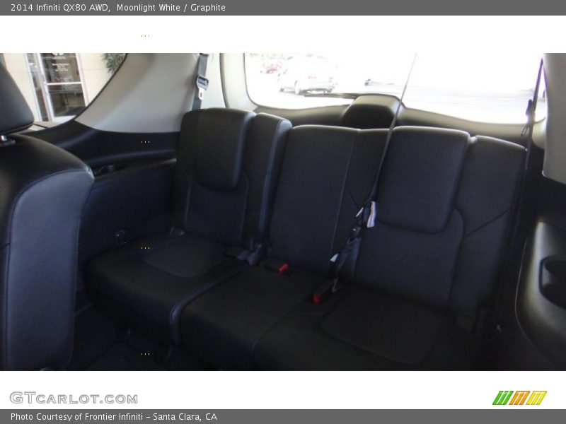 Moonlight White / Graphite 2014 Infiniti QX80 AWD