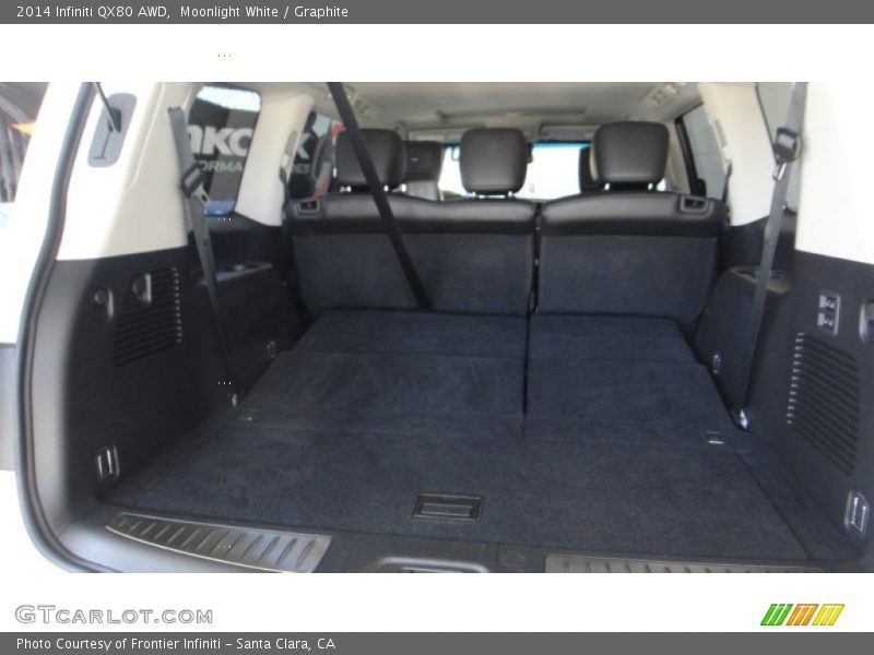 Moonlight White / Graphite 2014 Infiniti QX80 AWD