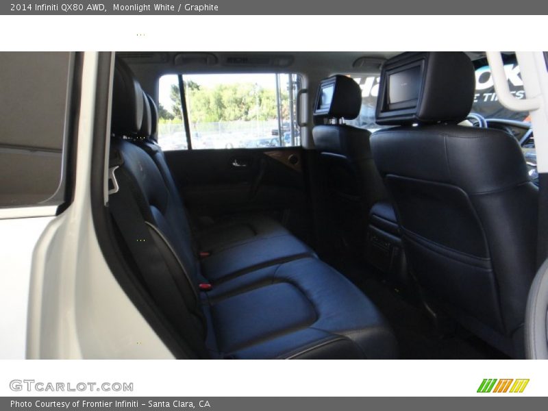 Moonlight White / Graphite 2014 Infiniti QX80 AWD