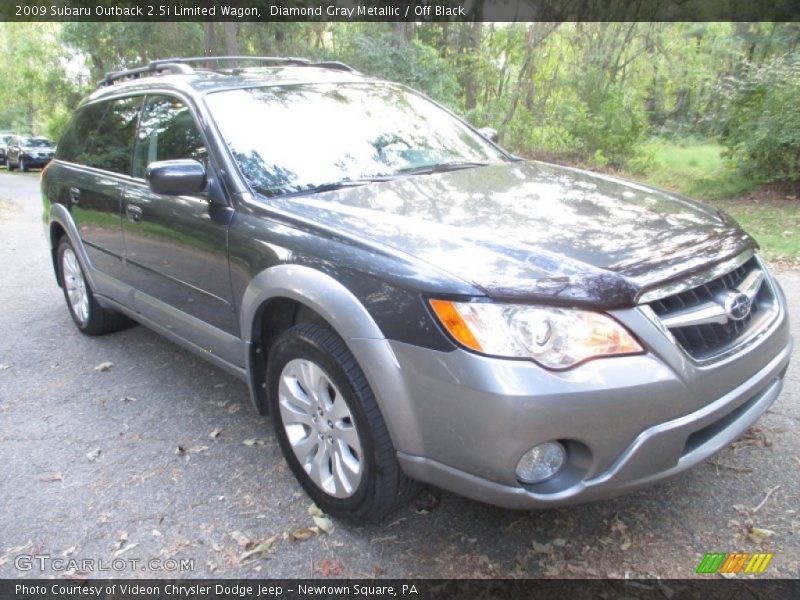 Diamond Gray Metallic / Off Black 2009 Subaru Outback 2.5i Limited Wagon