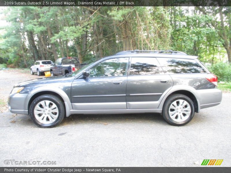 Diamond Gray Metallic / Off Black 2009 Subaru Outback 2.5i Limited Wagon
